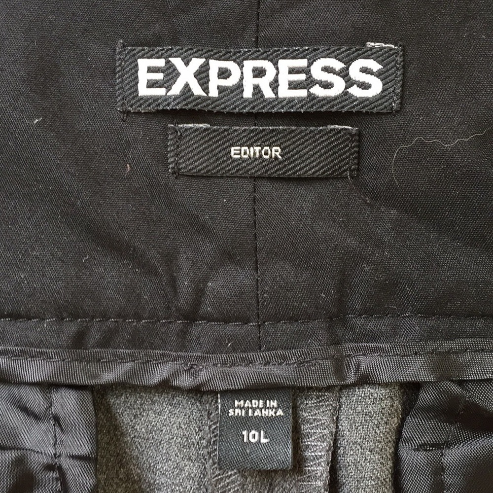 Express Editor Long 35”Inseam Streamlined Gray - image 3